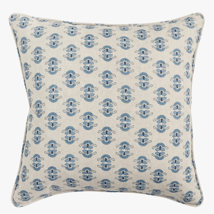 Fiore Tahoe Pillow Cover - Blue Block Print Walter G