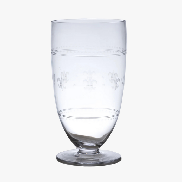 Fleur de Lis Glass Hurricane