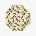 Flor Rosa Decoupage Plate