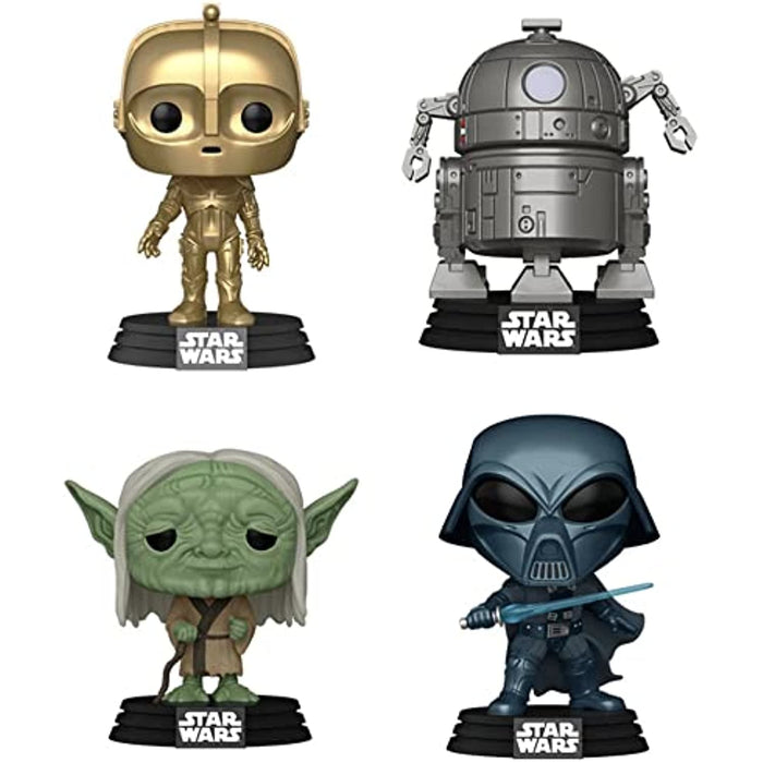 Funko 58868 POP Star Wars: Retro Star Wars- 4PK (Amazon Exclusive)