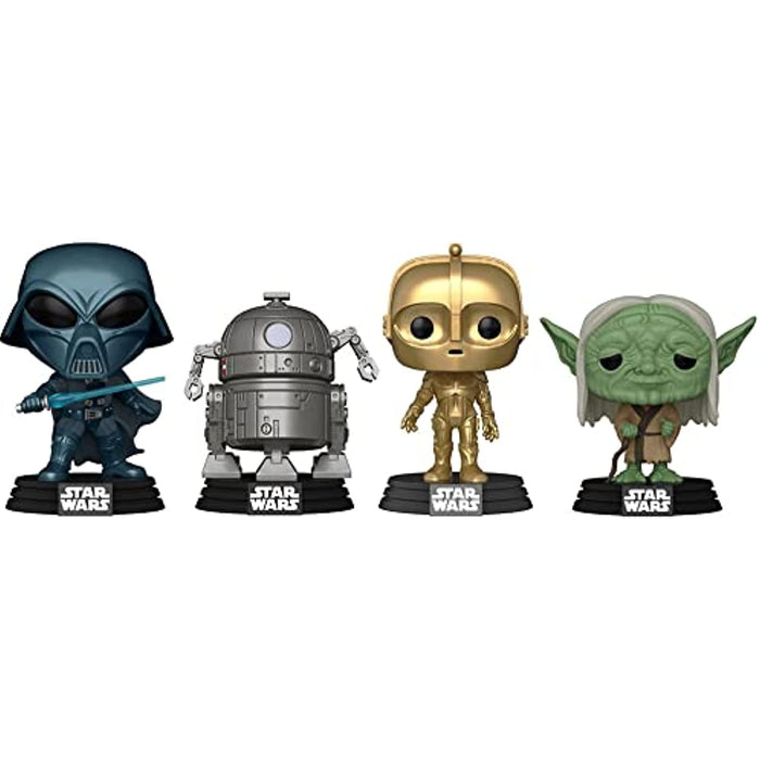 Funko 58868 POP Star Wars: Retro Star Wars- 4PK (Amazon Exclusive)