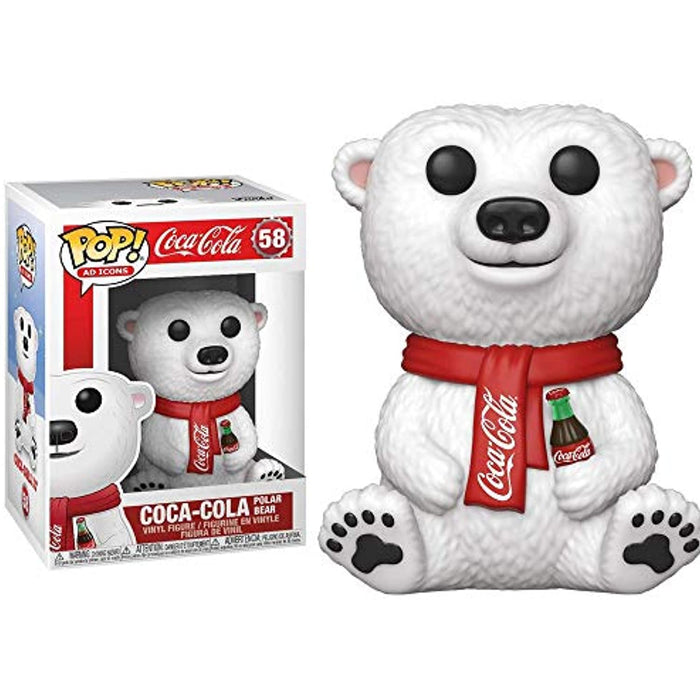 Funko POP! Ad Icons: COCA-COLA POLAR BEAR Figure #58 w/ Protector