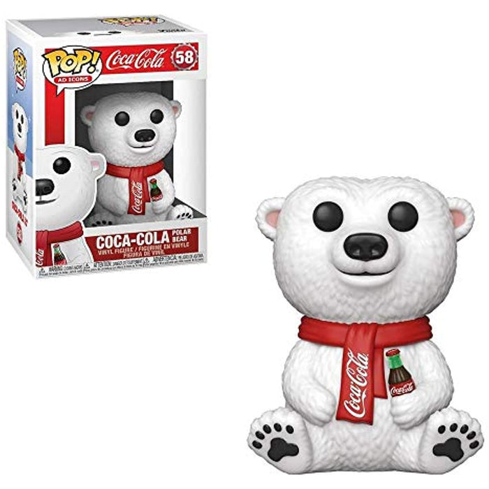 Funko POP! Ad Icons: COCA-COLA POLAR BEAR Figure #58 w/ Protector
