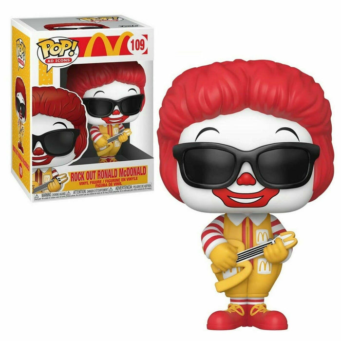 FUNKO POP! AD ICONS McDonalds- Rock Out Ronald Figure w/ Protector IN STOCK