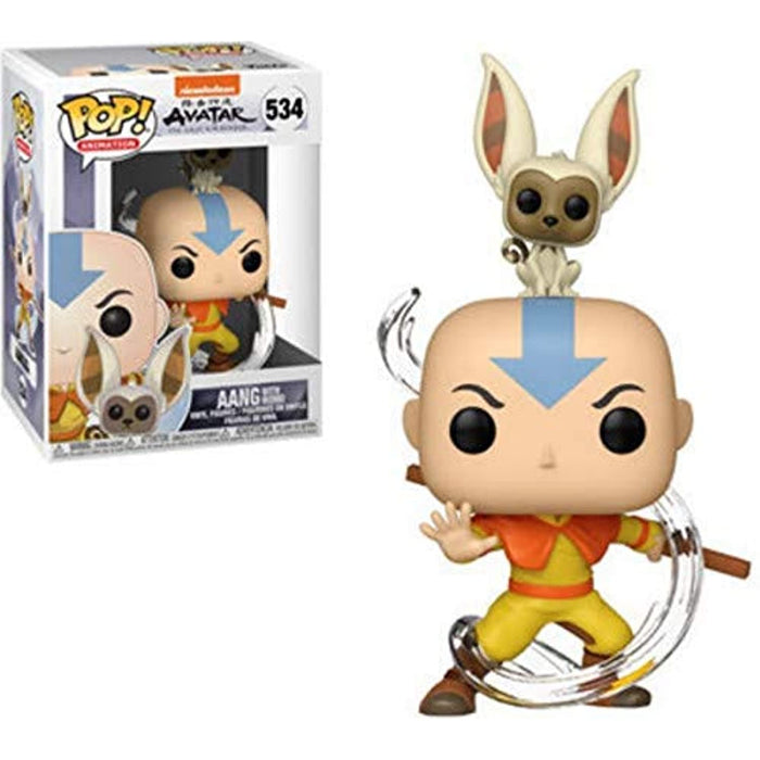 Funko POP! Animation: Avatar AANG with MOMO Figure #534 w/ Protector