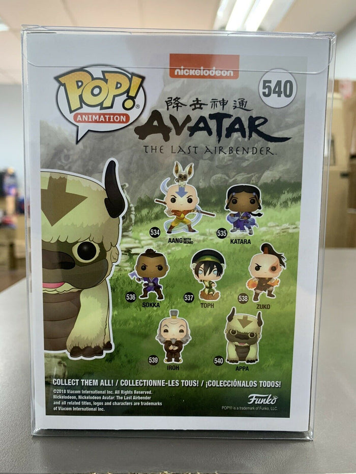 Funko POP! Animation: Avatar The Last Airbender APPA Figure #540 w/ Protector