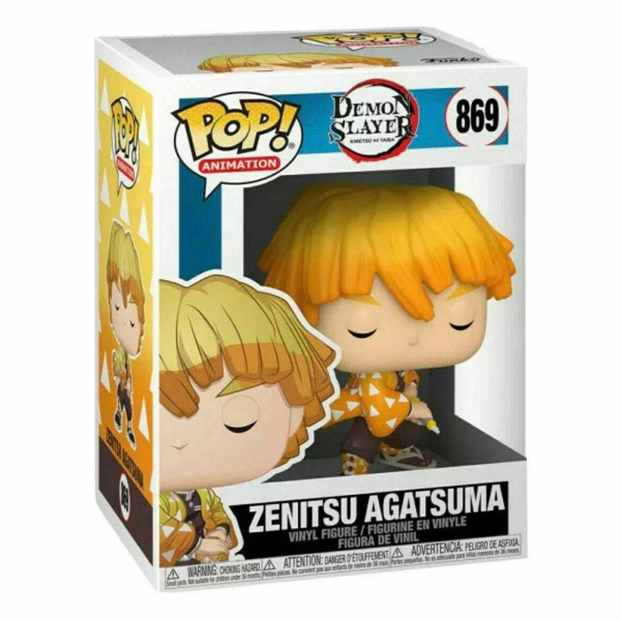Funko POP! Animation: Demon Slayer ZENITSU AGATSUMA Figure #869 w/ Protector