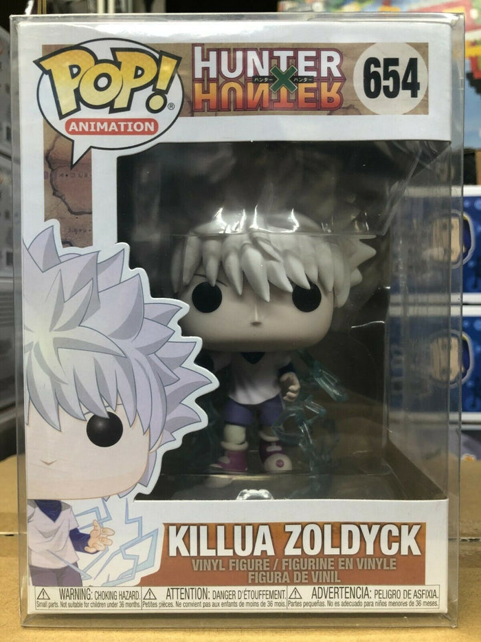 Funko Pop! Animation: Hunter X Hunter KILLUA ZOLDYCK Figure #654 w/ Protector