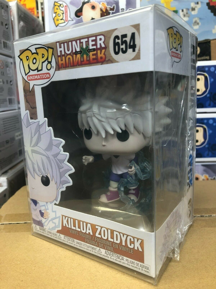Funko Pop! Animation: Hunter X Hunter KILLUA ZOLDYCK Figure #654 w/ Protector