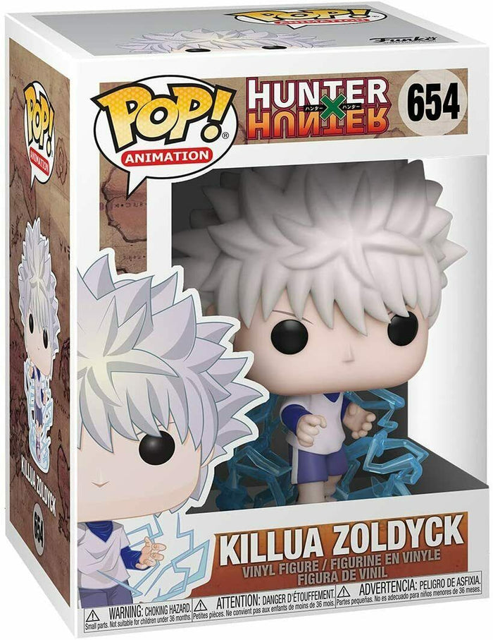 Funko Pop! Animation: Hunter X Hunter KILLUA ZOLDYCK Figure #654 w/ Protector