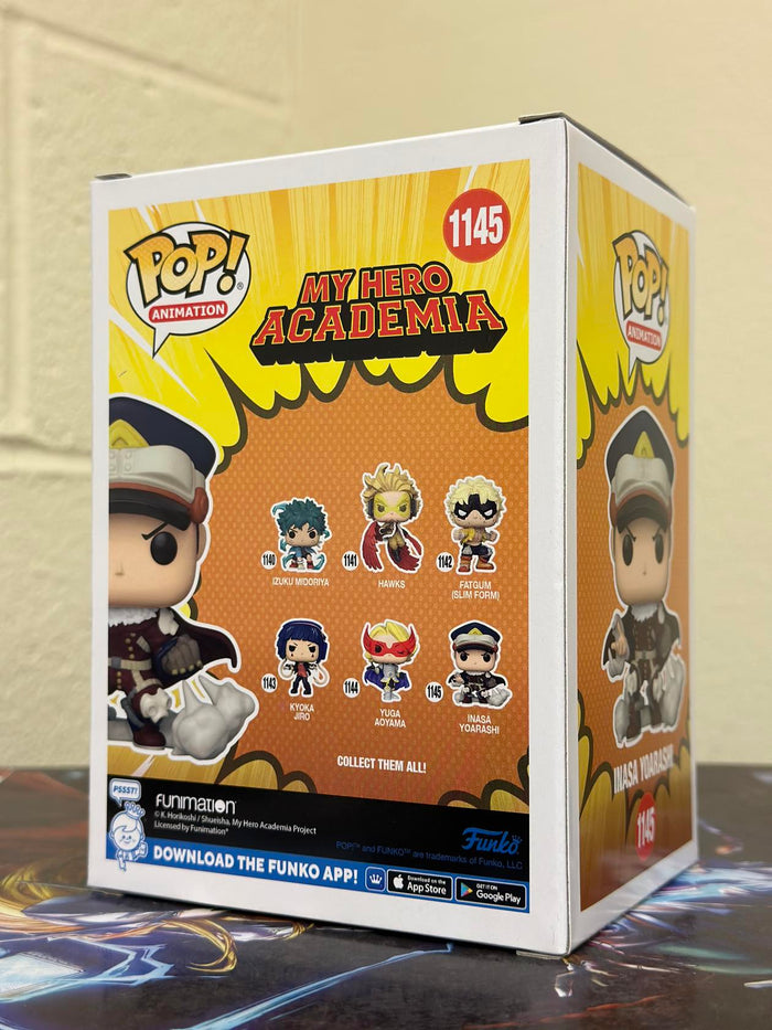 Funko POP! Animation: My Hero Academia INASA YOARASHI Figure #1145 w/ Protector
