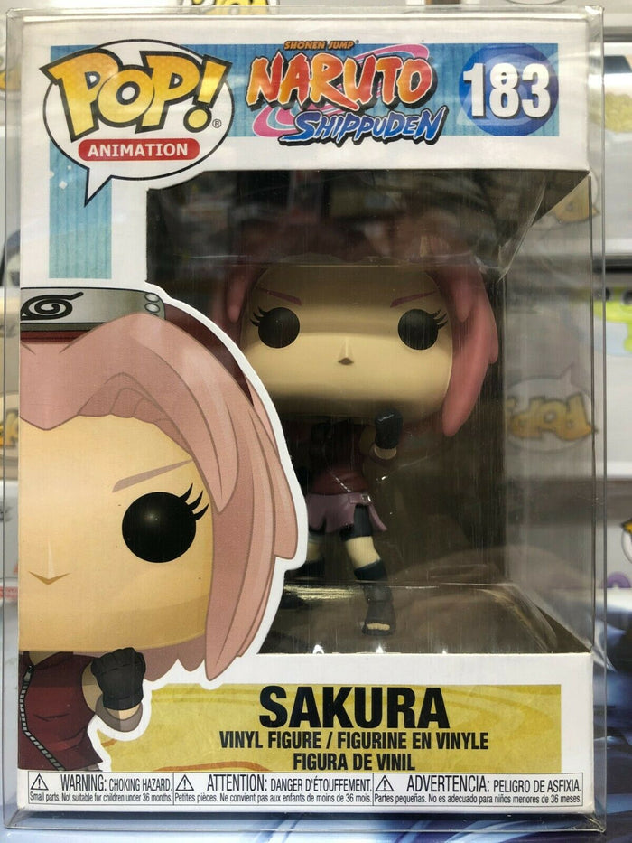 Funko POP! Animation: Naruto Shippuden SAKURA Figure #183 w/ Protector