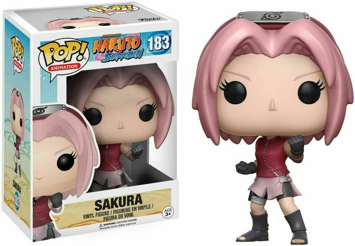 Funko POP! Animation: Naruto Shippuden SAKURA Figure #183 w/ Protector