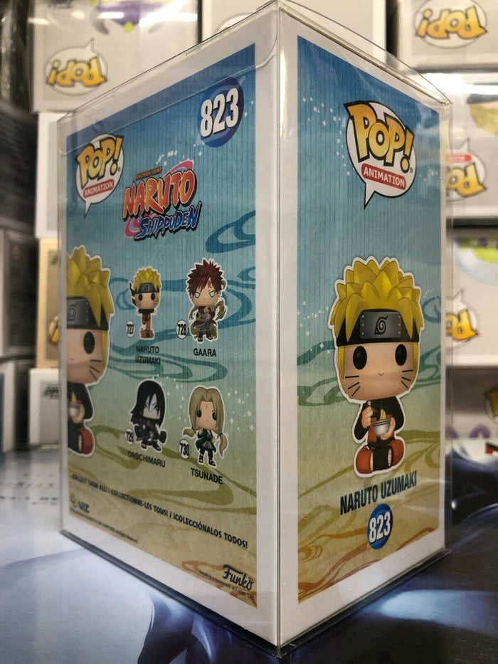Funko POP! Animation NARUTO UZUMAKI Eating Noodles Figure #823 w/ Protector
