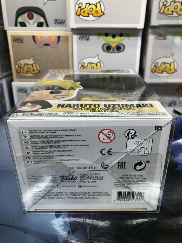 Funko POP! Animation NARUTO UZUMAKI Eating Noodles Figure #823 w/ Protector