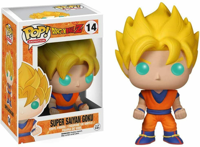 Funko POP! Anime: Dragon Ball Z SUPER SAIYAN GOKU Figure #14 DAMAGE BOX