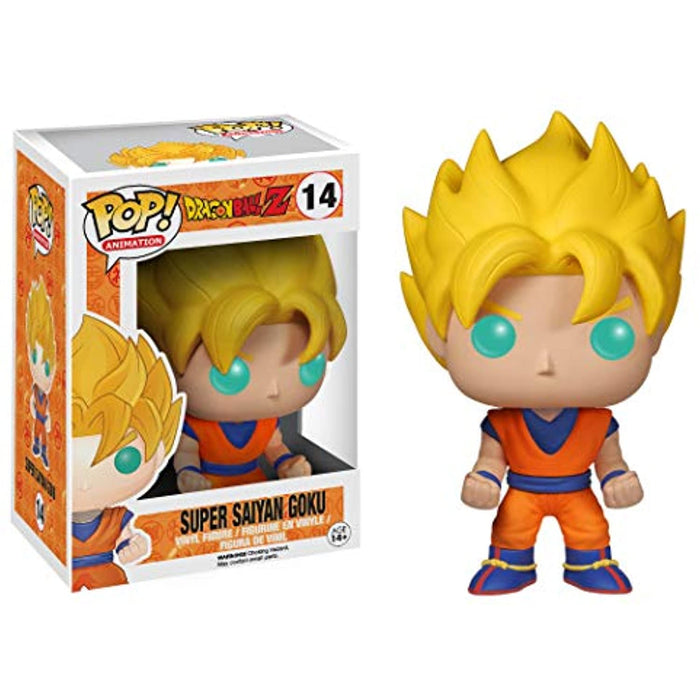 Funko POP! Anime: Dragon Ball Z SUPER SAIYAN GOKU Figure #14 w/ Protector