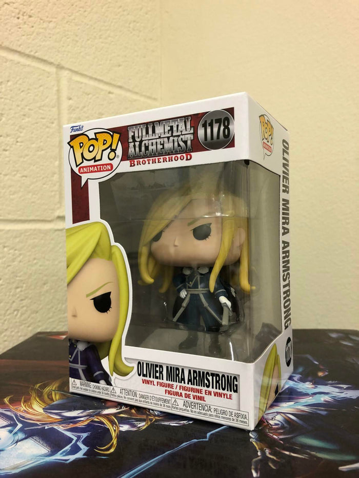 Funko POP! Anime: FMA Brotherhood OLIVER MIRA ARMSTRONG # 1178 w/ Protector