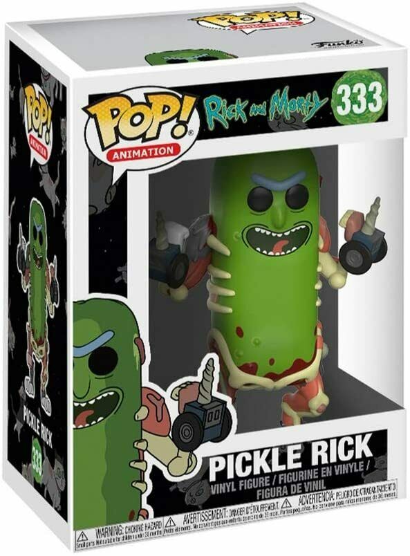 Funko POP! Anime: Rick and Morty PICKLE RICK Figure #333 w/ Protector