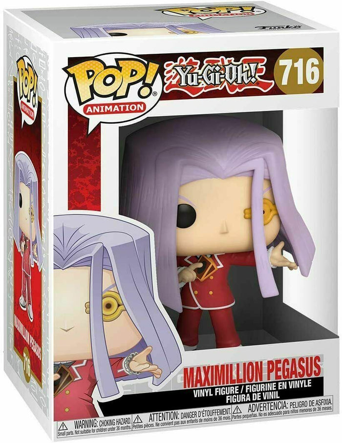 Funko POP! Anime: Yu-Gi-Oh! MAXIMILLION PEGASUS Figure #716 w/Protector