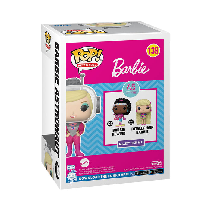 Funko Pop! Barbie 65th Anniversary Barbie Astronaut #139 With Protector