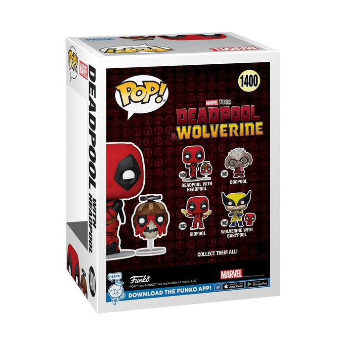 Funko Pop! & Buddy: Deadpool & Wolverine - Deadpool with Headpool Figure w/ Protector