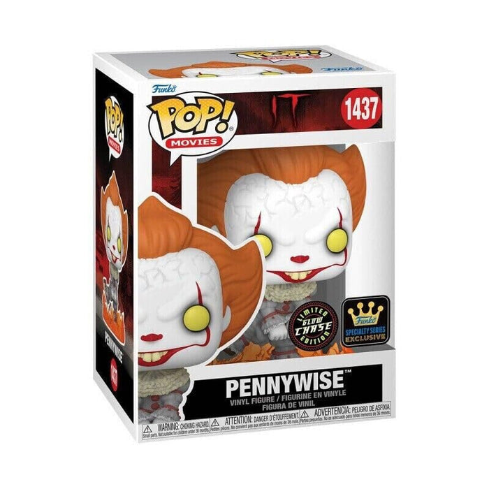 Funko POP Dancing Pennywise (It) Specialty Exclusive Glow in The Dark Chase with POP Protector