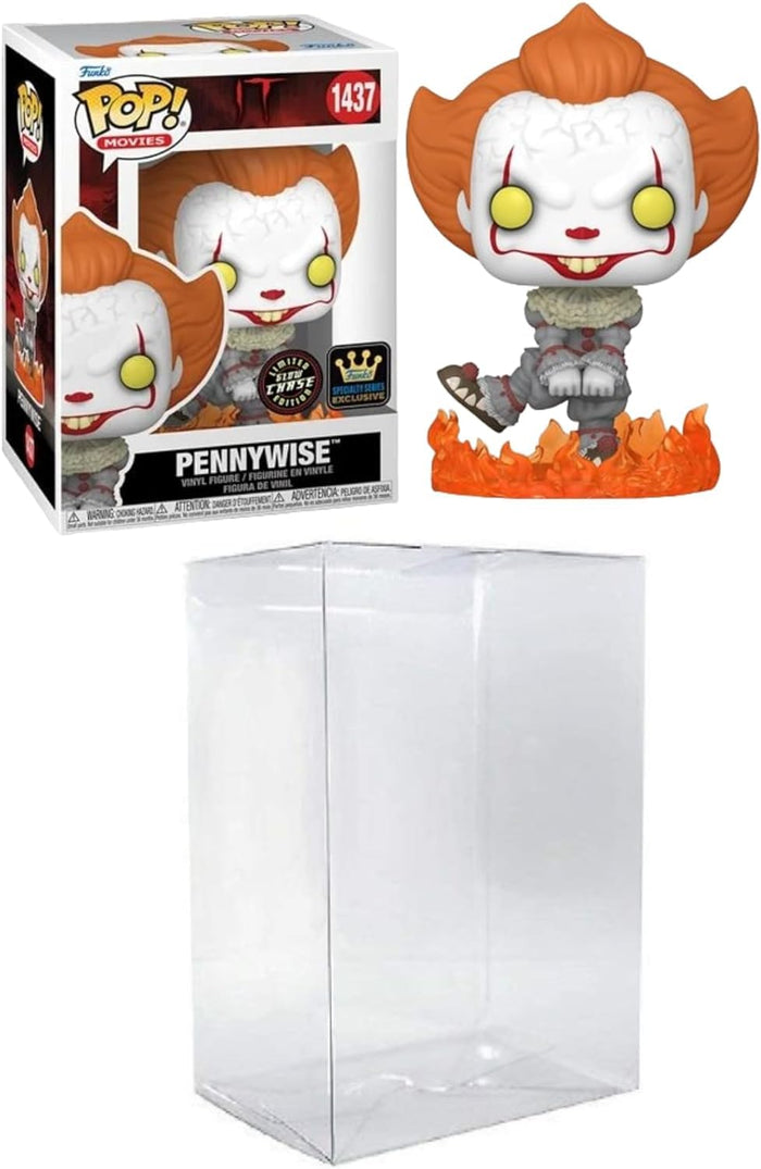 Funko POP Dancing Pennywise (It) Specialty Exclusive Glow in The Dark Chase with POP Protector