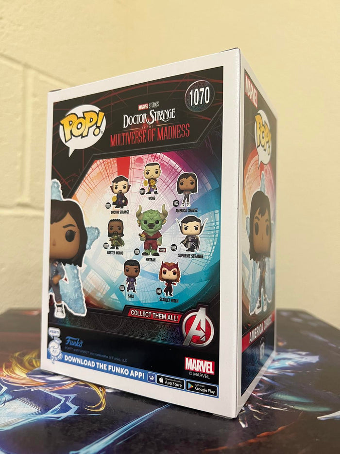 Funko POP! Doctor Strange AMERICA CHAVEZ Summer 2022 Con Exclusive  w/ Protector