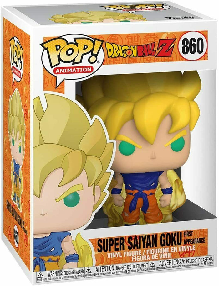 Funko POP Dragon Ball Z Figure - SUPER SAIYAN GOKU (1st Appearance) w/ Protector