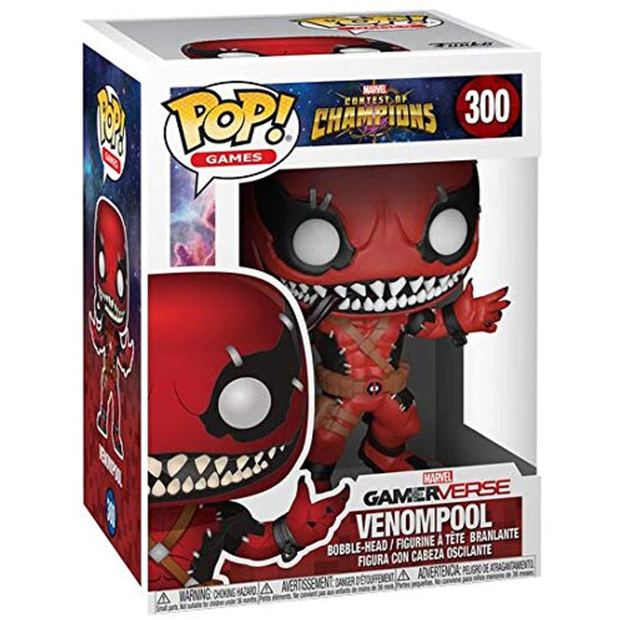Funko Pop Games: Marvel Contest of Champions - Venompool Bobble-Head w/ Protecto