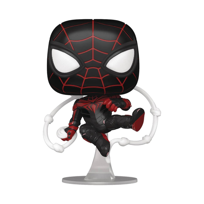 Funko POP Games: Marvel’s Spider-Man: Miles Morales - Miles Advanced Tech Suit Figure w/ Protector
