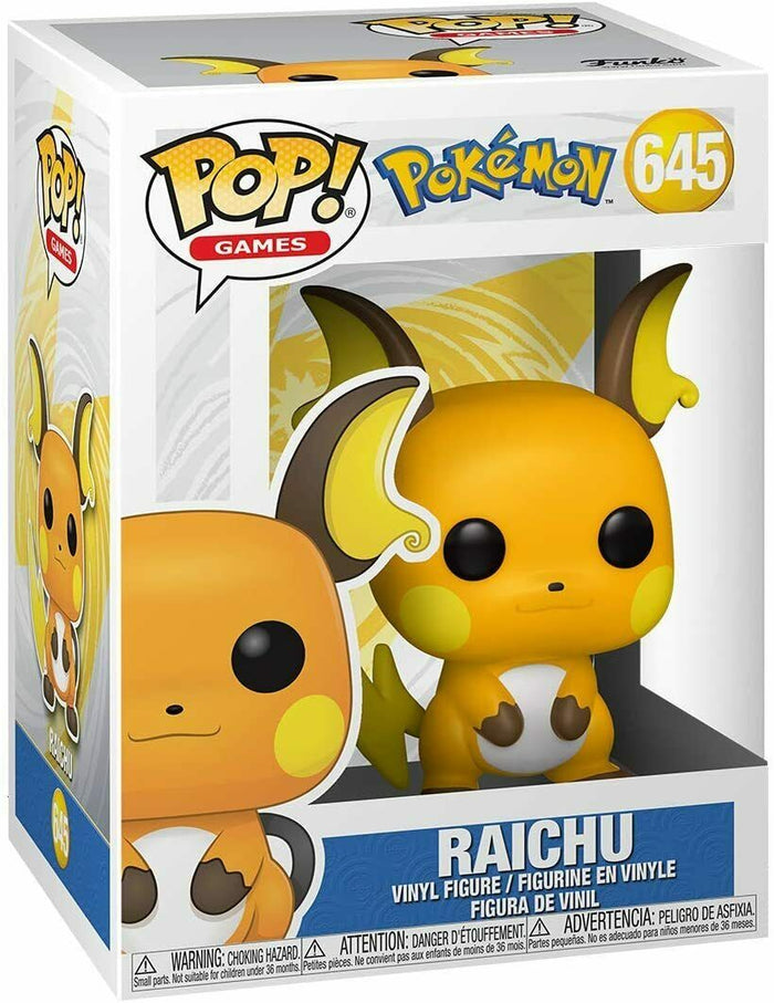 Funko POP! Games: Pokemon RAICHU Figure #645 w/ Protector
