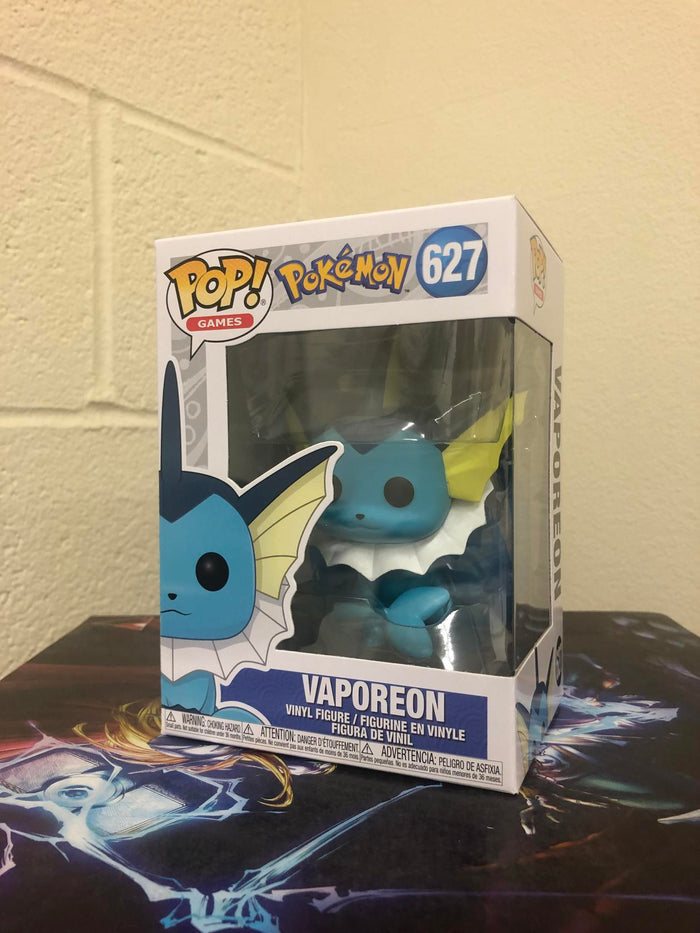 Funko POP! Games: Pokemon VAPOREON Figure #627 w/ Protector