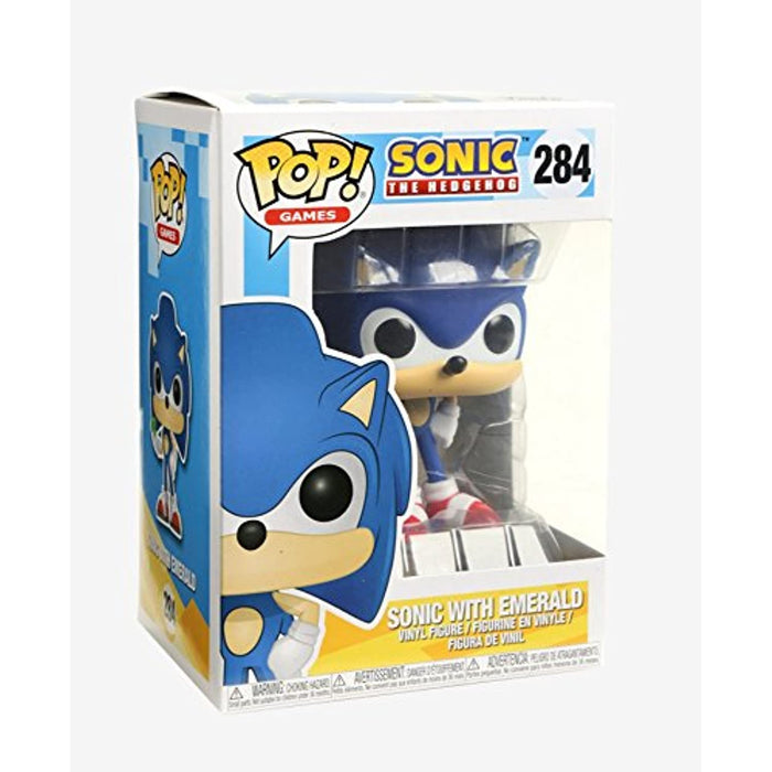 Funko Pop! Games: SONIC with EMERALD Figure #284 w/ Protector