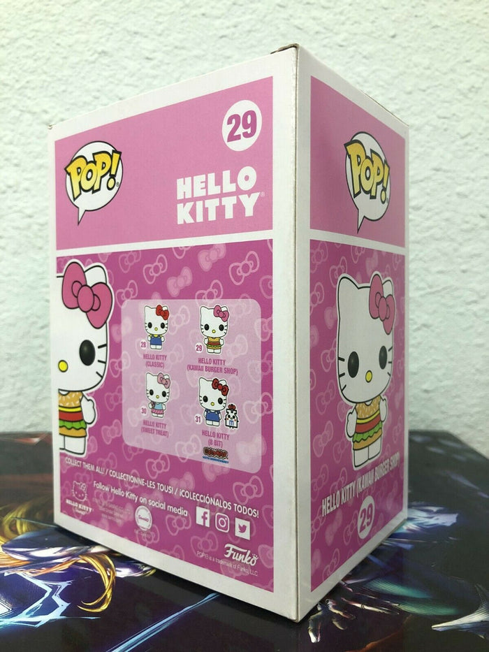 Funko POP! Hello Kitty HELLO KITTY KAWAII BURGER SHOP Figure #29 w/ Protector