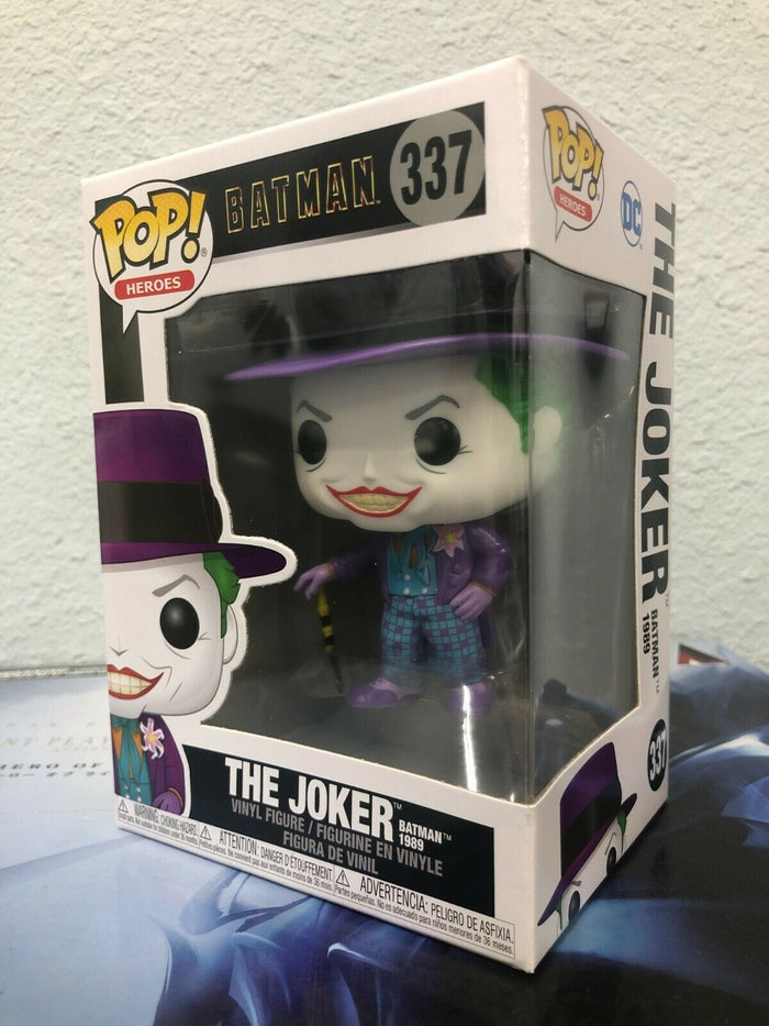 Funko POP! Heroes: Batman 1989 THE JOKER Figure #337 w/ Protector