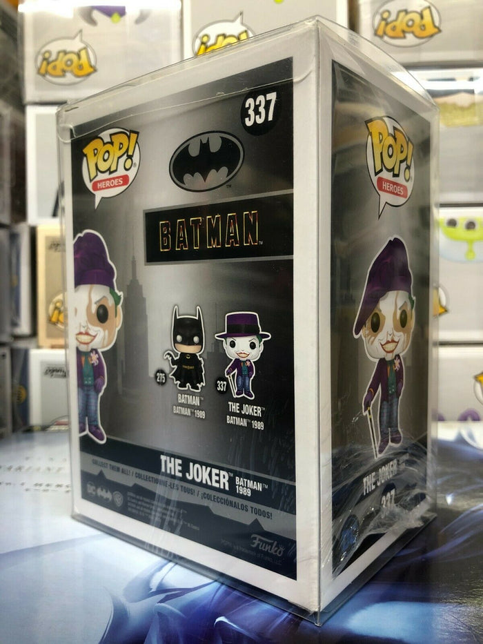 Funko POP! Heroes: Batman 1989 THE JOKER with HAT Chase Figure #337 w/ Protector