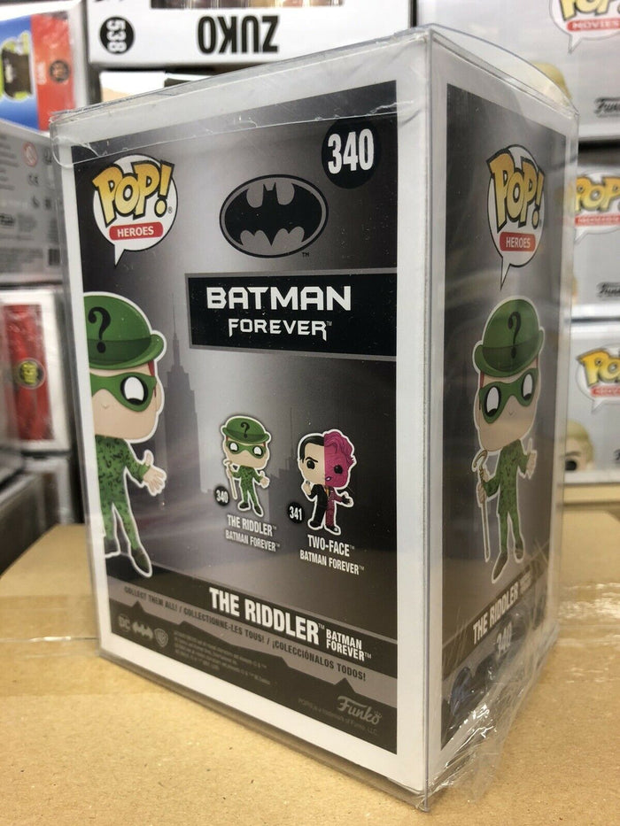 Funko POP! Heroes: Batman Forever RIDDLER Jim Carey Figure # 340 w/Protector