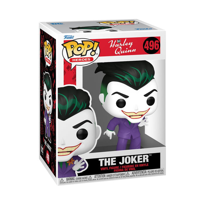 Funko Pop! Heroes: DC - Harley Quinn, The Joker Figure w/ Protector