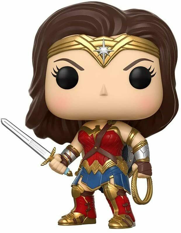 Funko POP! Heroes: DC Justice League WONDER WOMEN Figure #206 DAMAGE BOX