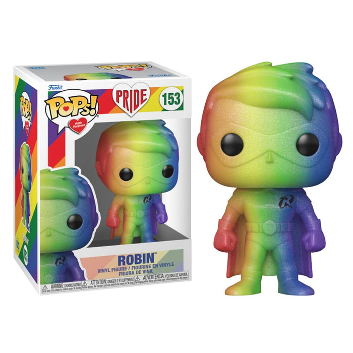 Funko POP! Heroes: Pride ROBIN Figure #153 w/ Protector