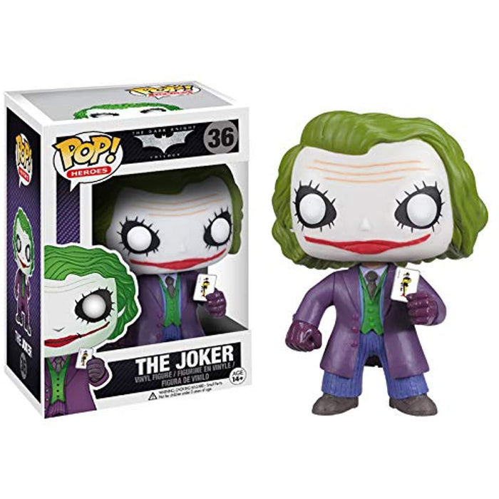 Funko POP! Heroes: The Dark Knight Trilogy THE JOKER Figure #36 w/ Protector
