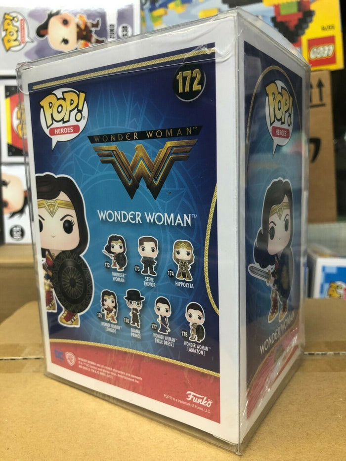 Funko POP! Heros: DC Comics WONDER WOMEN Figure #172 w/ Protector