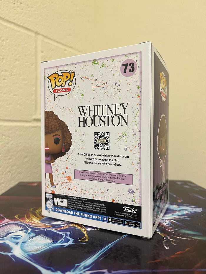 Funko POP! Icons WHITNEY HOUSTON I Want to Dance with Somebody #73 w/ Protector