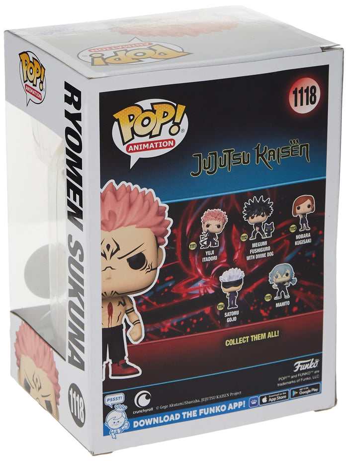 Funko POP Jujutsu Kaisen Sukuna w/Heart Figurine w/ Protector