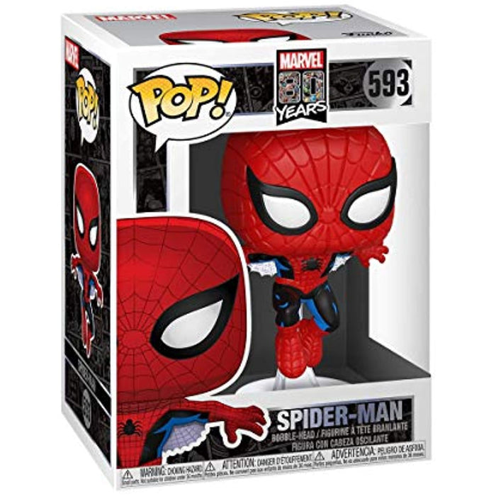 Funko Pop! Marvel 80th - First Appearance Spiderman Figure w/ Protector