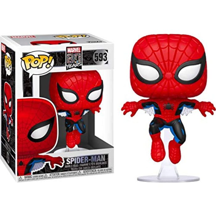 Funko Pop! Marvel 80th - First Appearance Spiderman Figure w/ Protector