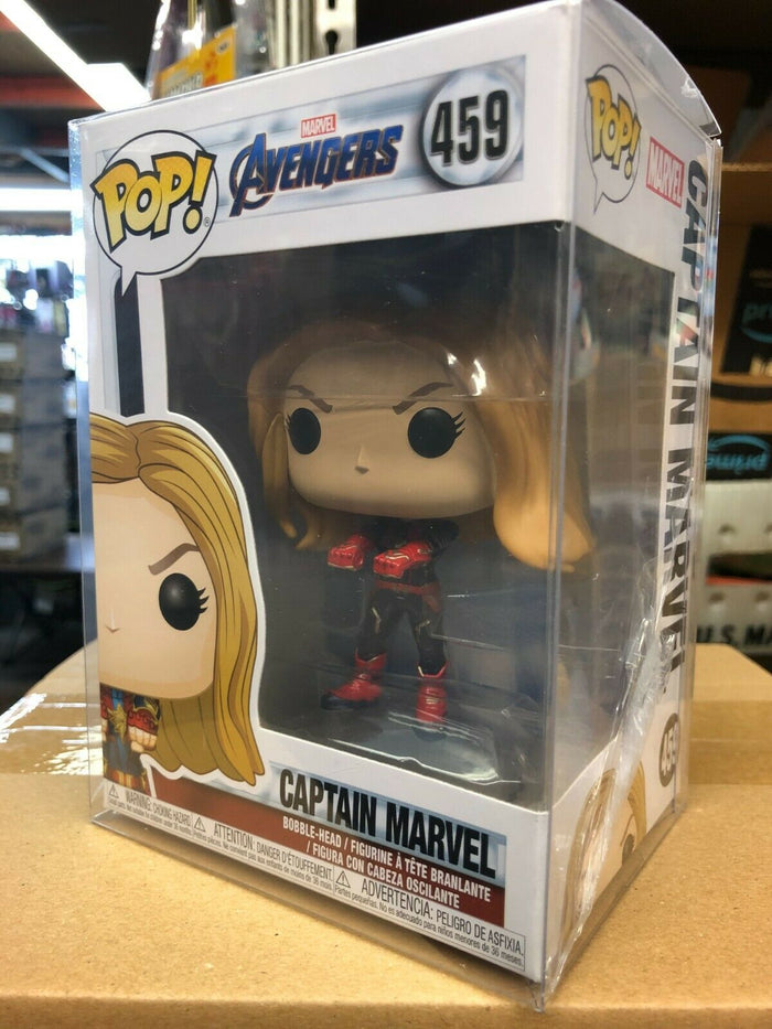 Funko POP! Marvel: Avengers Endgame CAPTAlN MARVEL Figure #459 DAMAGE BOX