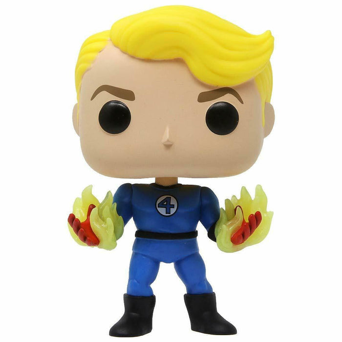 Funko POP! Marvel: Fantastic 4 HUMAN TORCH Specialty Series Figure DAMAGE BOX